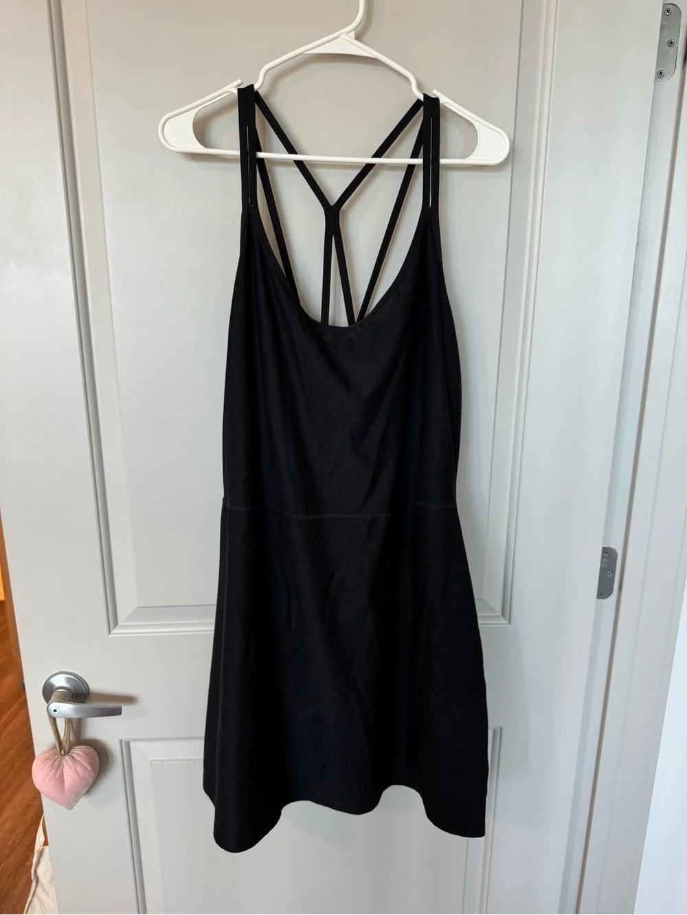 Old Navy Simple Black Scoop Neck Tank Athletic Dress